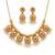 Handcrafted antique gold-plated ethnic necklace set & pearl drops | traditional indian jewelry