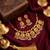 Handcrafted antique gold-plated ethnic necklace set & pearl drops | traditional indian jewelry