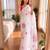 White soft chinon silk blend floral print ready to wear saree