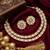 Exquisite gold-plated polki kundan necklace set with earrings | handcrafted traditional ethnic jewelry for women