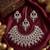 Silver plated purple beads indian bridal jewelry set choker necklace-traditional wedding wear festive ethnic jewelry set