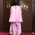 Pastel pink embroidered crepe kurti set