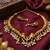 Antique gold plated elephant temple jewelry set traditional indian choker necklace & earrings for wedding & festivals