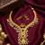 Gold plated traditional indian necklace set with pearls, ruby and emerald accents