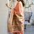 Rust paithani palllu cotton jaquard casual wear saree