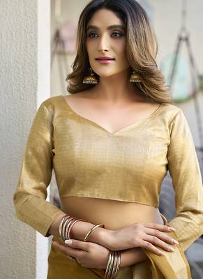 Beige paithani palllu cotton jaquard casual wear saree 5