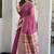 Onion pink paithani palllu cotton jaquard casual wear saree