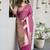 Onion pink paithani palllu cotton jaquard casual wear saree