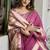 Onion pink paithani palllu cotton jaquard casual wear saree