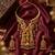 Antique gold plated south indian temple jewelry set - krishna motif necklace with jhumka earrings for weddings
