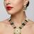Kundan necklace set with mulitcolor beads & pearls | antique gold plated bollywood bridal wedding jewelry for women