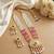 Kundan necklace set with mulitcolor beads & pearls | antique gold plated bollywood bridal wedding jewelry for women