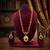 Gold plated ruby indian jewelry set  wedding necklace with earrings | bollywood bridal festival wear