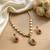 Gold plated ruby green indian jewelry set  wedding necklace with earrings | bollywood bridal festival wear