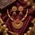 Antique gold plated temple jewelry set - traditional indian necklace with jhumka earrings for bridal wedding & festival