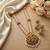 Gold plated south indian temple jewelry set - pearl mala long haram necklace with jhumka earrings for wedding