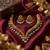 Handcrafted traditional gold-plated choker necklace set with pearl drops - ethnic jewelry for weddings