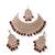 Kundan bridal choker jewelry set with  beads | indian wedding necklace, drop earrings & maang tikka