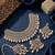 Kundan choker necklace set with earrings & maang tikka | indian bridal wedding & bollywood festival jewelry