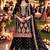 Black chinon sharara salwar suit- Full stitched free size