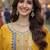 Yellow chinon sharara salwar suit- Full stitched free size
