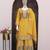 Yellow chinon sharara salwar suit- Full stitched free size