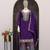 Purple chinon sharara salwar suit- Full stitched free size