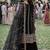 Black chinon sharara salwar suit- Full stitched free size