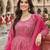 Rani pink chinon sharara salwar suit- Full stitched free size
