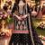 Black chinon sharara salwar suit- Full stitched free size