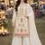 White chinon sharara salwar suit- Full stitched free size