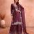 Brown chiffon sharara salwar suit - Full stitched free size