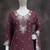Brown chiffon sharara salwar suit - Full stitched free size