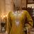 Yellow chiffon sharara salwar suit - Full stitched free size