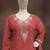 Orange chiffon sharara salwar suit - Full stitched free size