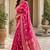 Rani pink soft silk floral jaal jacquard zari woven banarasi saree