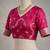 Rani pink soft silk floral jaal jacquard zari woven banarasi saree
