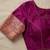 Maroon soft silk circular motifs jacquard zari woven banarasi saree