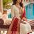 Cream embroidered salwar suit