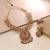 Rani & green color temple necklace set wedding design