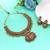 Maroon & green color temple necklace set designer finish
