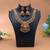 Gold color temple necklace set traditional artwork