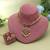 Rani & green color temple necklace set festive style