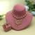 Rani & green color temple necklace set royal design