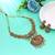 Rani & green color temple necklace set royal design