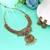 Rani & green color temple necklace set craft design