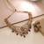 Maroon & green color temple necklace set cultural design