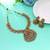 Maroon & green color temple necklace set bridal touch