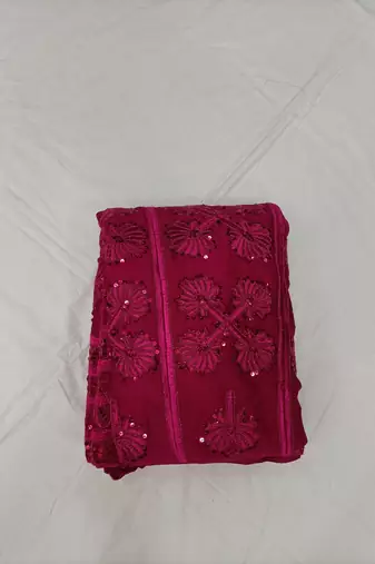 Pink Embroidered Lehenga Choli Set with Dupatta