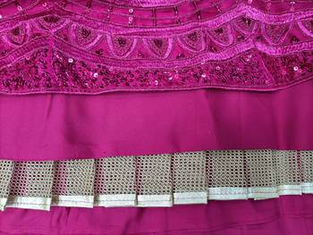 Pink Embroidered Lehenga Choli Set with Dupatta 9